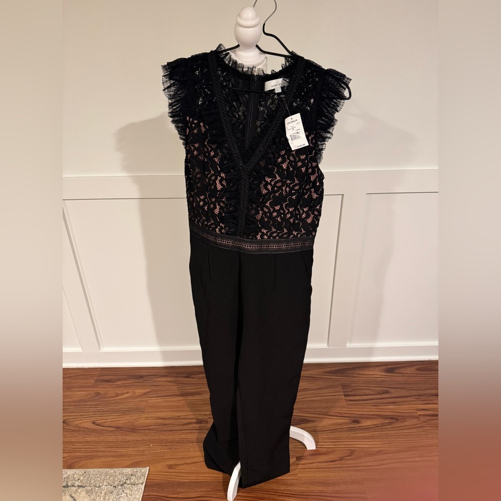 Adelyn Rae Black Lace Dress